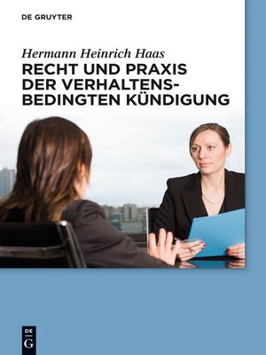 cover image of Recht und Praxis der verhaltensbedingten Kündigung